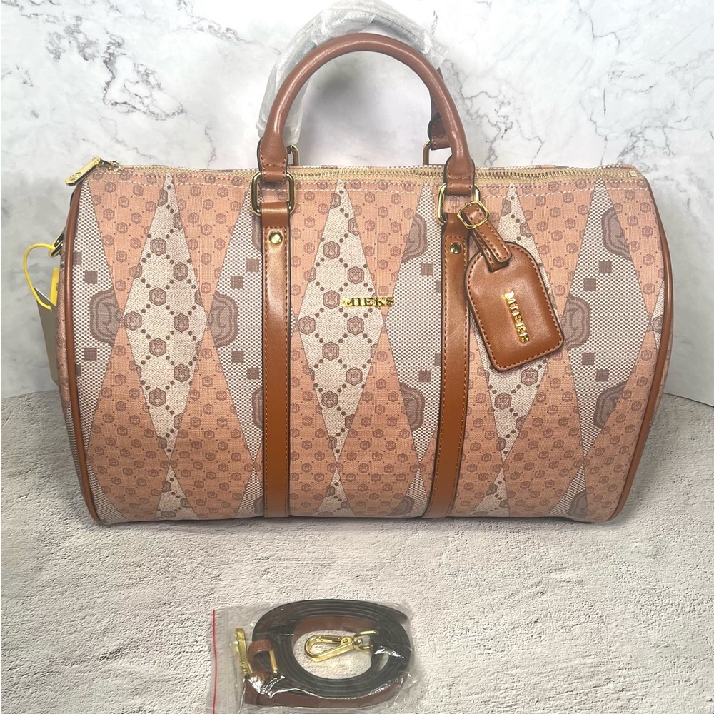 Weekend Duffle Bag Split Leather - Picture 3 of 6